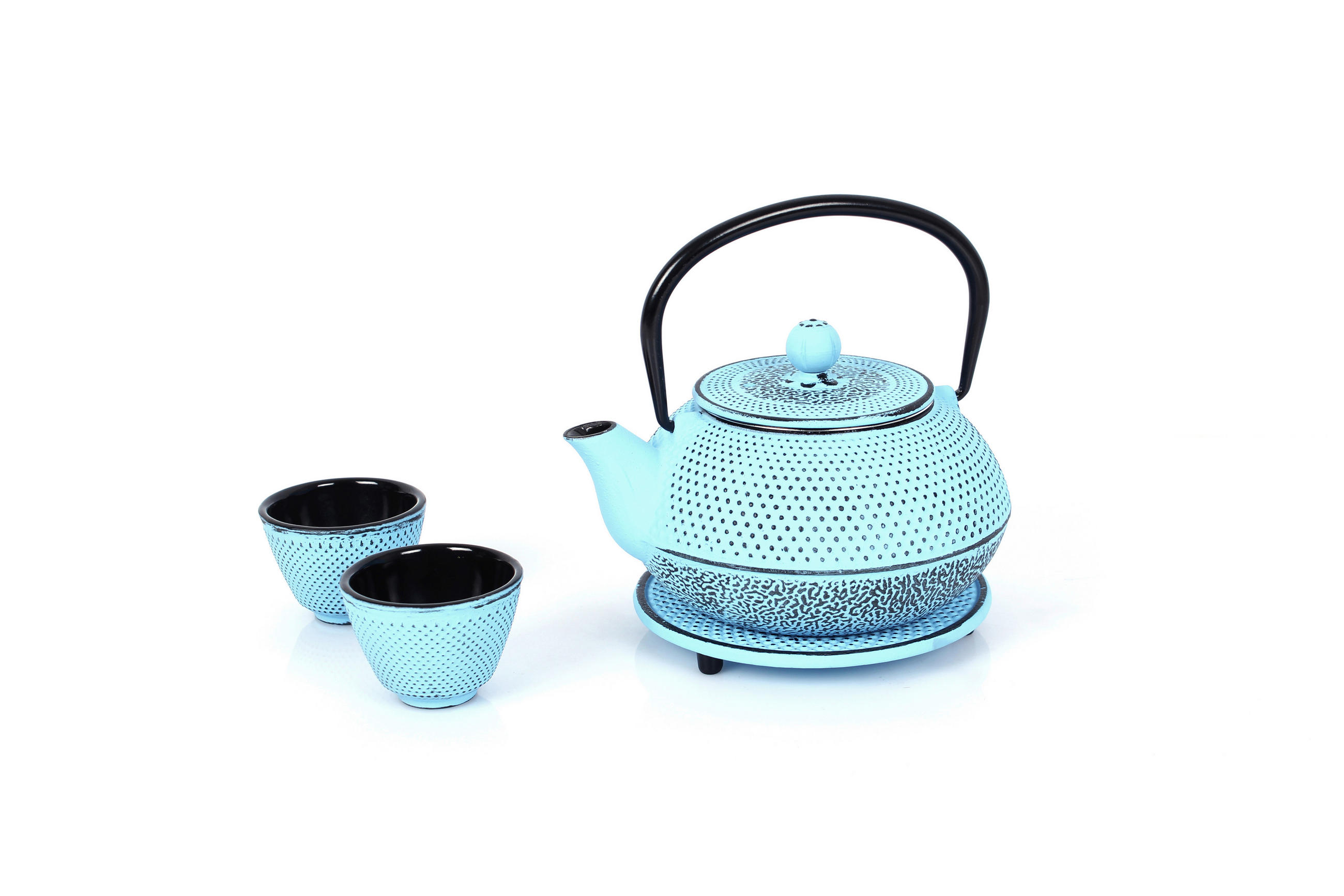 TEEKANNENSET  - Blau, Basics, Metall (800ml) - Echtwerk