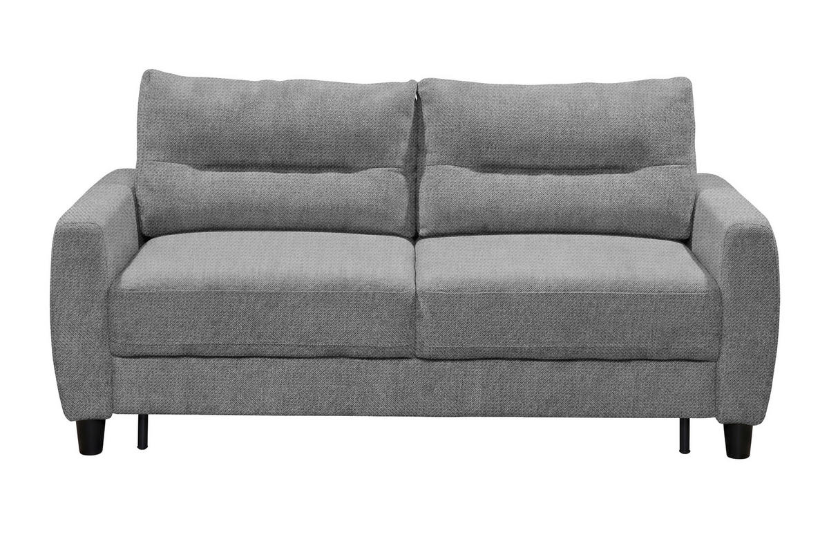SCHLAFSOFA Chenille Grau  - Schwarz/Grau, Modern, Holz/Textil (192/83/99cm) - MID.YOU
