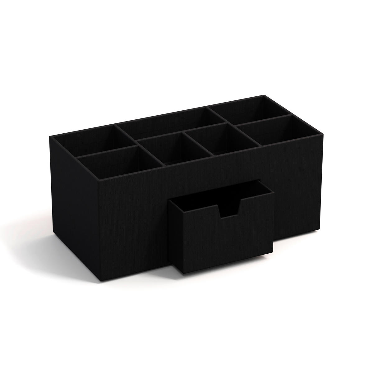 TISCHORGANIZER    12/24.5/10.5 cm  - Schwarz, Basics, Karton/Papier (12/24.5/10.5cm)