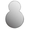 WANDSPIEGEL 90/60/2,5 cm  - Schwarz, Basics, Glas/Metall (90/60/2,5cm) - Xora