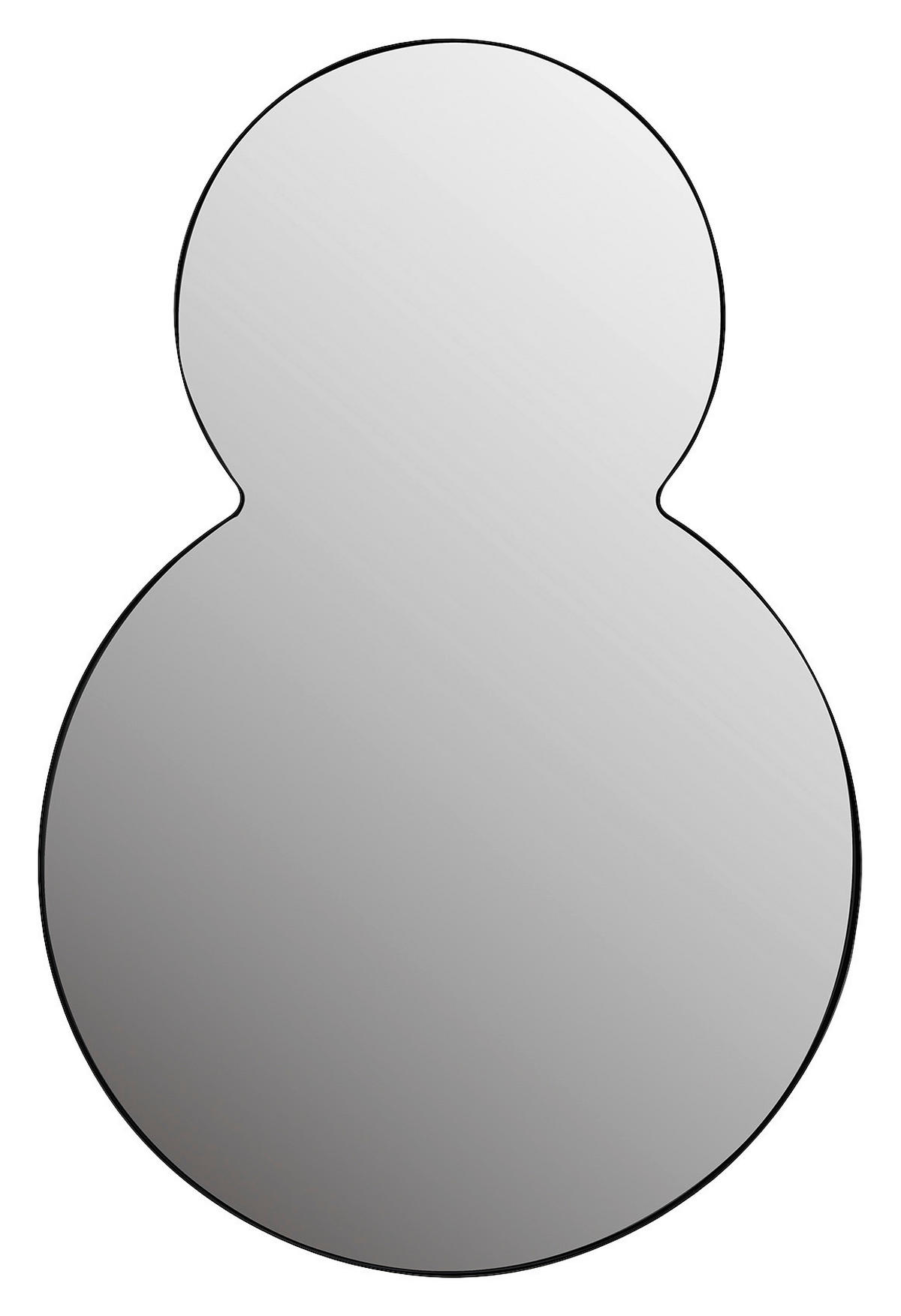 WANDSPIEGEL 90/60/2,5 cm  - Schwarz, Basics, Glas/Metall (90/60/2,5cm) - Xora