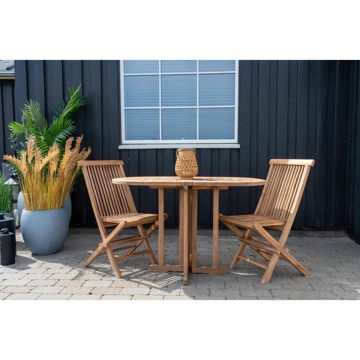 UTESTOLAR SET i trä brun  - brun, Modern, trä (46/89/62cm) - MID.YOU