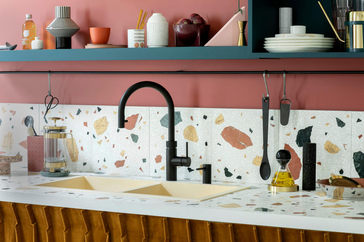 KÜCHENARMATUR - Schwarz, Basics, Metall (24/36,6cm) - Quooker