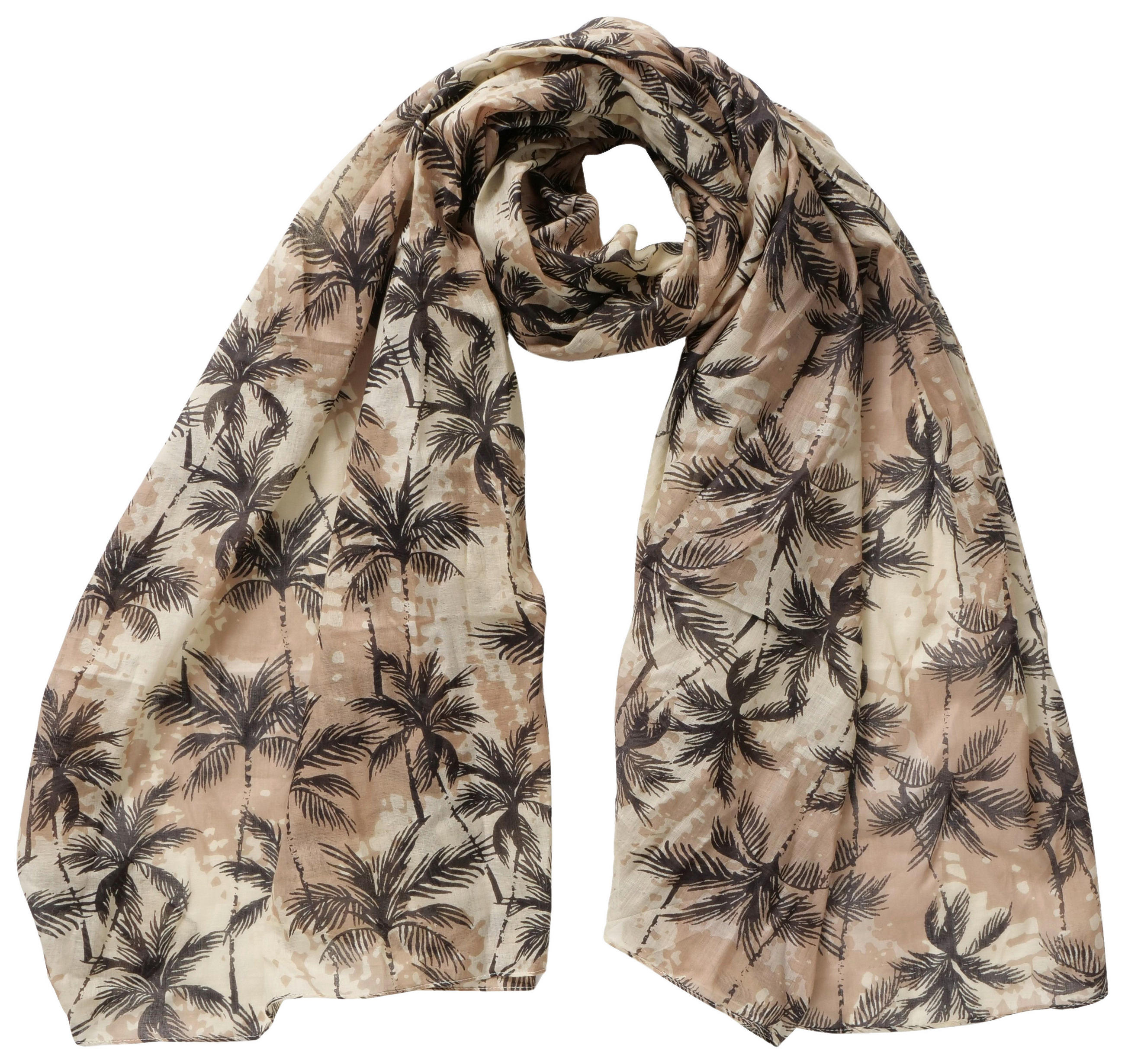 TREKANTSSCARF  - beige/svart, Lifestyle, textil (100/180cm)