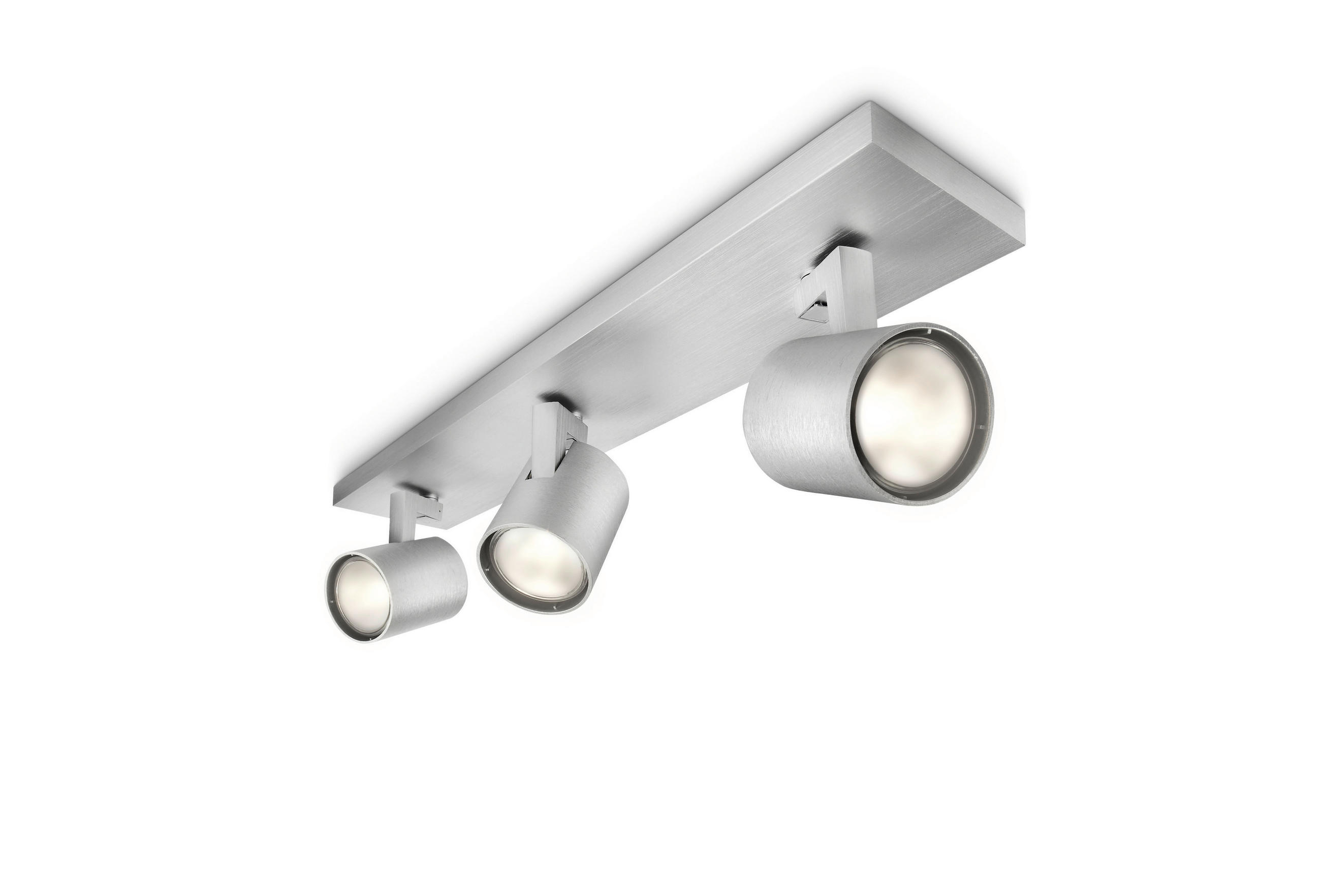 DECKENLEUCHTE Spot Runner 48/10,9/9 cm   - Silberfarben, Basics, Metall (48/10,9/9cm) - Philips