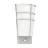 AUßENWANDLEUCHTE   - Silberfarben/Weiß, Design, Kunststoff/Metall (30/19/12,5cm) - Eglo