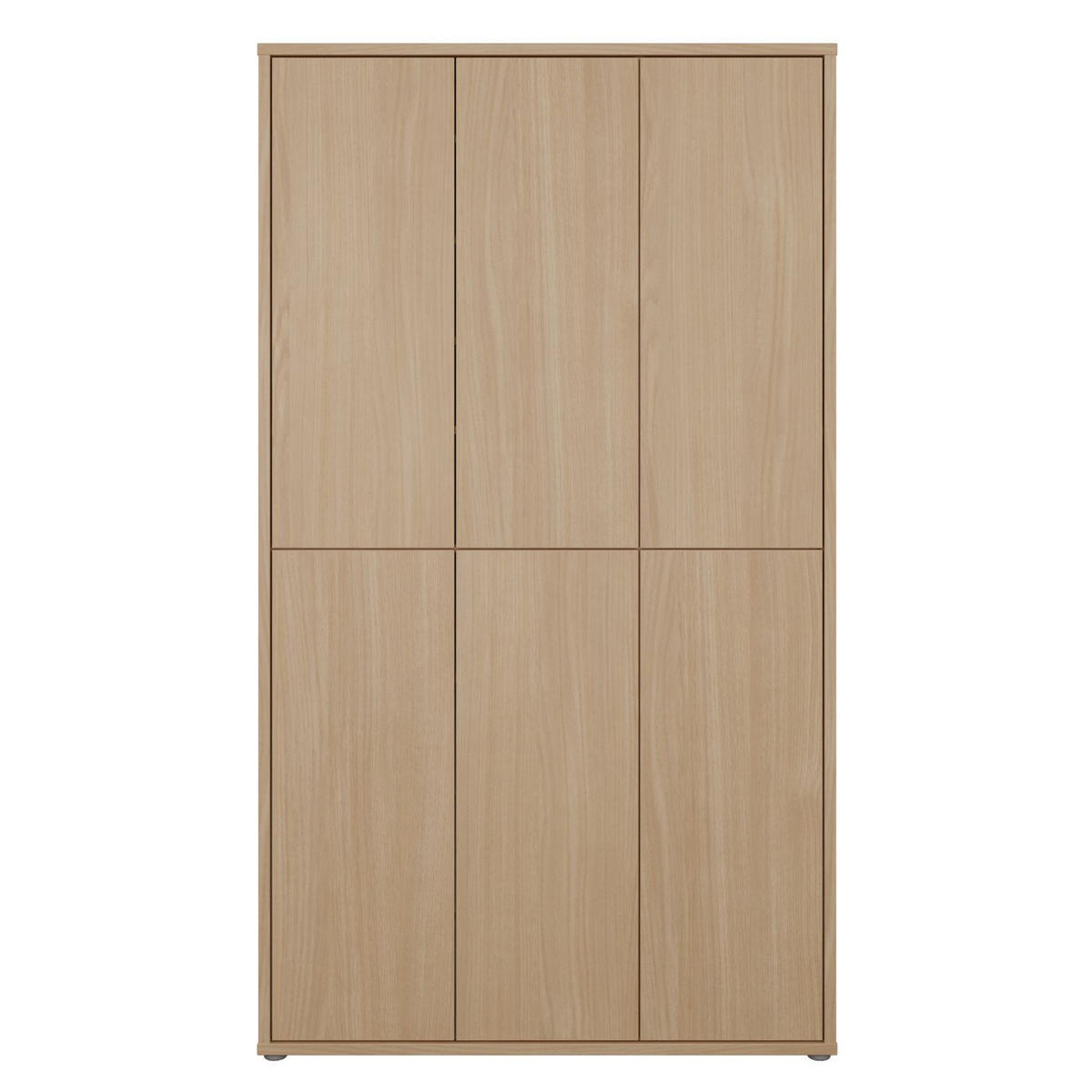 SCHUHSCHRANK Eichefarben  - Eichefarben/Grau, MODERN, Holzwerkstoff/Kunststoff (109,2/191,9/34,9cm) - Carryhome