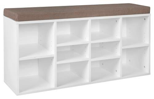 MID.YOU REGÁL NA TOPÁNKY, biela, 103,5/53/30 cm