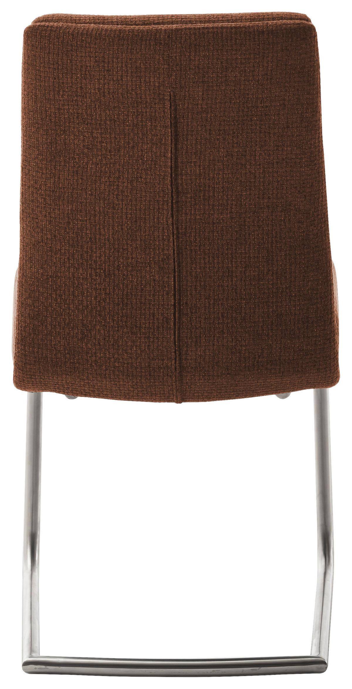 SCHWINGSTUHL  in Edelstahl Webstoff  - Edelstahlfarben/Rostfarben, Design, Textil/Metall (47/90/64cm) - Dieter Knoll