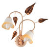 WANDLEUCHTE 40/40/48 cm   - Beige, Natur, Glas/Metall (40/40/48cm)