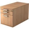 ROLLCONTAINER Eiche Eichefarben  - Chromfarben/Eichefarben, KONVENTIONELL, Holzwerkstoff/Kunststoff (42,8/51,2/80cm) - Venda