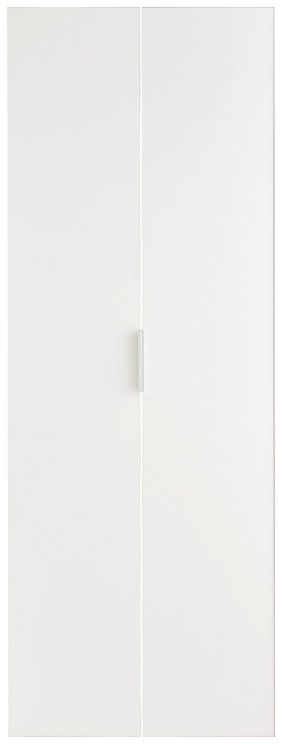 SADA DVERÍ - biela/strieborná, Basics, kompozitné drevo/plast (34,5/192/1,6cm) - Xora