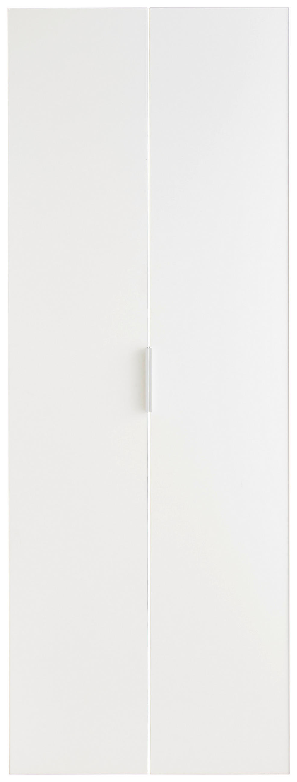 SADA DVERÍ - biela/strieborná, Basics, kompozitné drevo/plast (34,5/192/1,6cm) - Xora