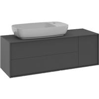 WASCHTISCHKOMBI 120 cm  - Weiß Hochglanz/Anthrazit, MODERN, Keramik/Holzwerkstoff (120cm) - Welnova