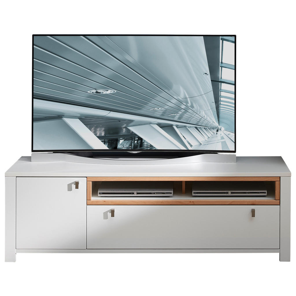 Landscape SKRINKA POD TV, buk, biela, farba buka, 162/51/47 cm