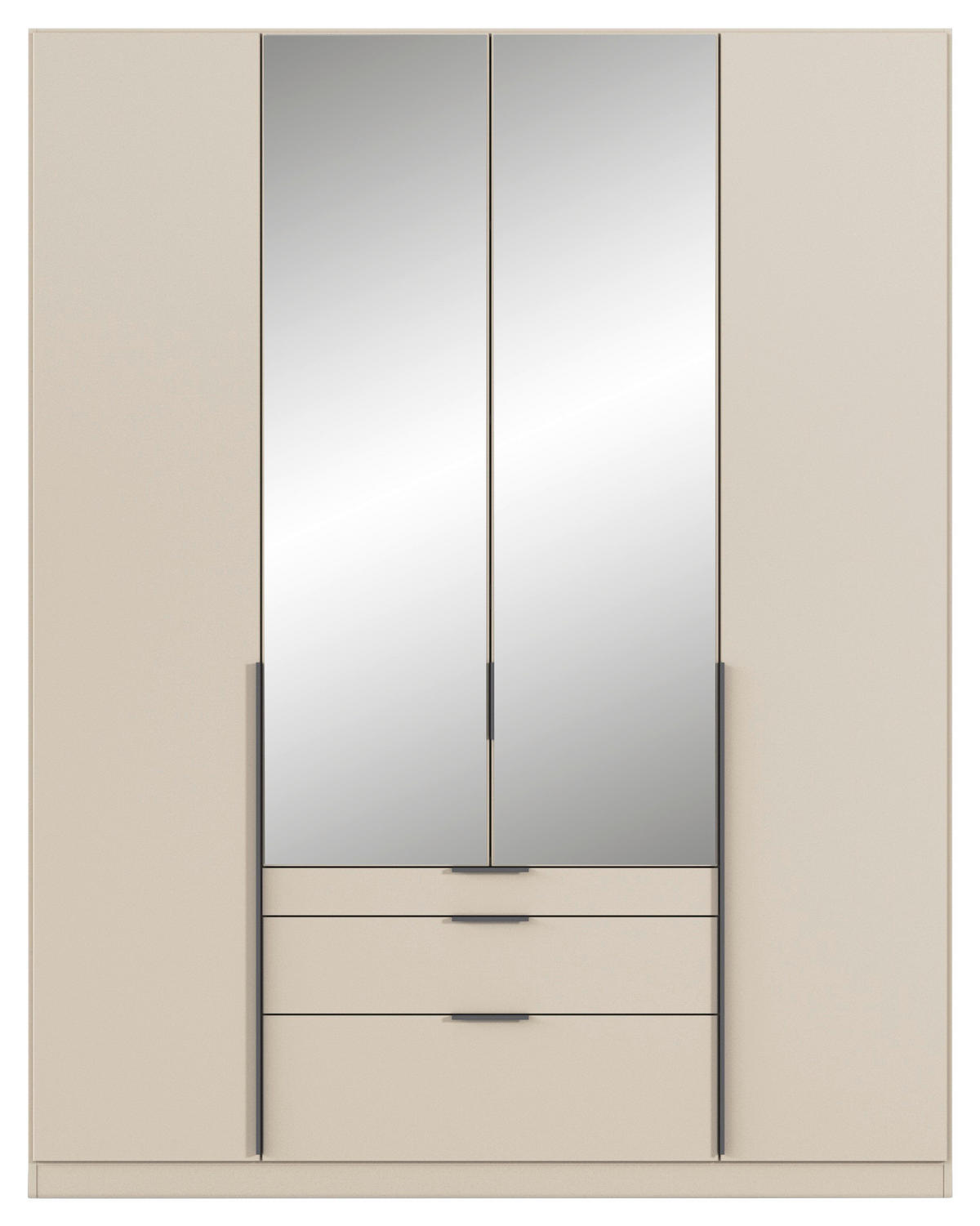 DREHTÜRENSCHRANK in Champagner  - Champagner/Grau, Modern, Holzwerkstoff/Metall (181/229/54cm) - Rauch Möbel