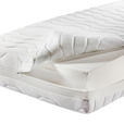 TASCHENFEDERKERNMATRATZE 140/200 cm Höhe ca. 25 cm  - Weiß, Basics, Textil (140/200cm) - Sleeptex