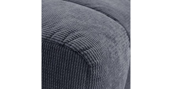 HOCKER in Textil Dunkelgrau  - Dunkelgrau/Schwarz, Design, Kunststoff/Textil (43/50/43cm) - Novel