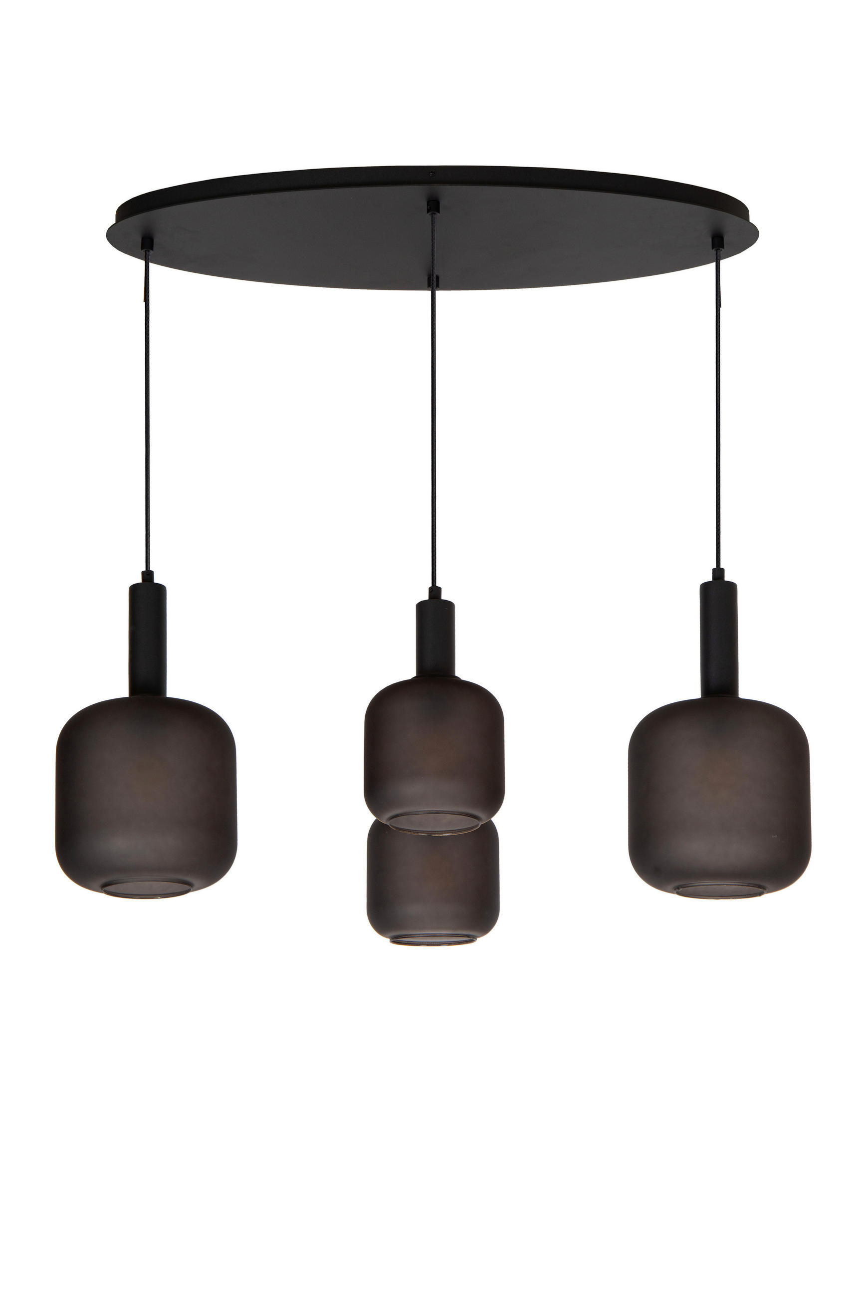 LED-PENDELLEUCHTE 93/41/150 cm  - Schwarz, Design, Glas (93/41/150cm) - Lucide