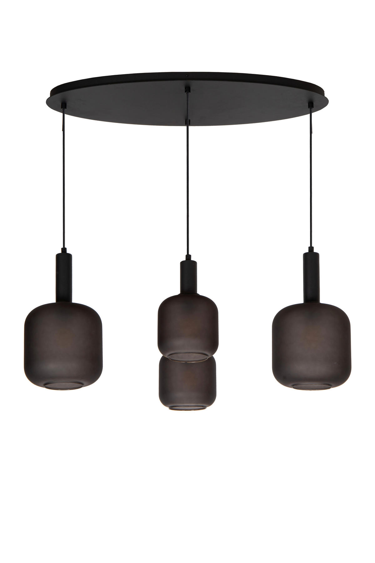 LED-PENDELLEUCHTE 93/41/150 cm  - Schwarz, Design, Glas (93/41/150cm) - Lucide