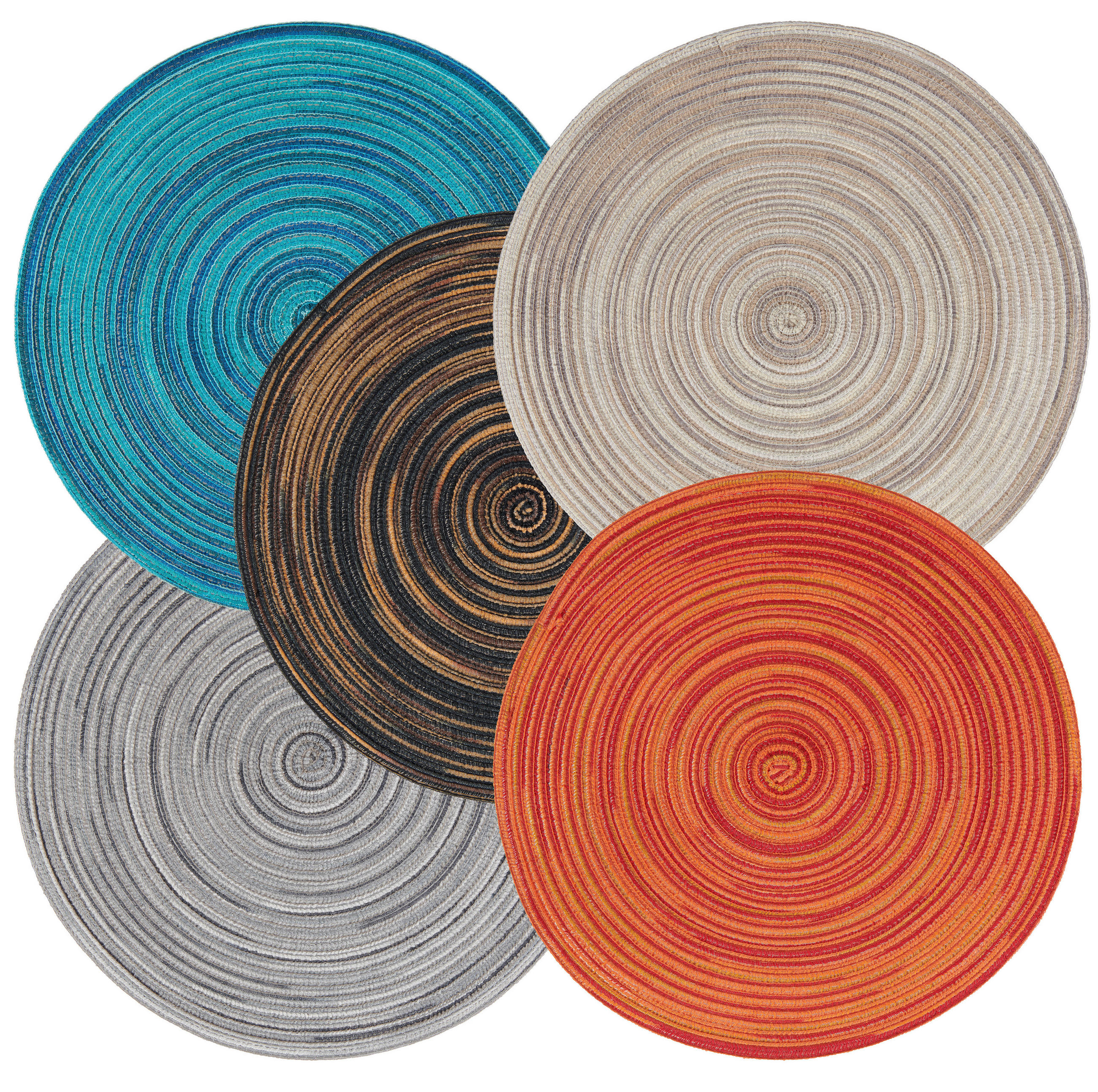 Thumbnail - Esposa Tischset, Orange, Textil, Uni, rund, Wohntextilien, Tischwäsche, Tischsets