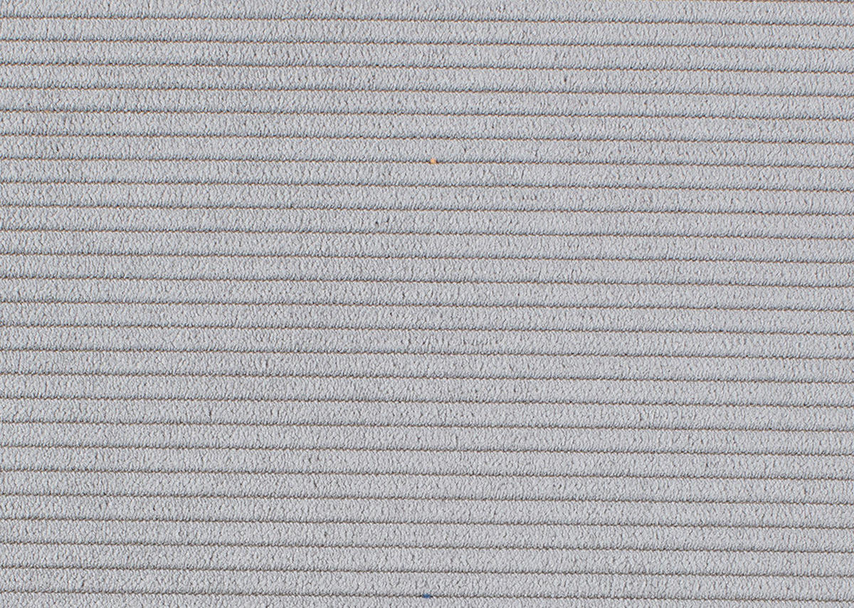 ECKSOFA in Feincord Hellgrau  - Hellgrau/Schwarz, Design, Kunststoff/Textil (205/284cm) - MID.YOU