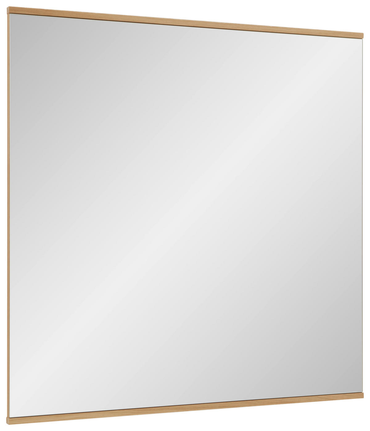 WANDSPIEGEL 82/82/2,5 cm  - Eiche Bianco/Eichefarben, Design, Glas/Holz (82/82/2,5cm) - Dieter Knoll