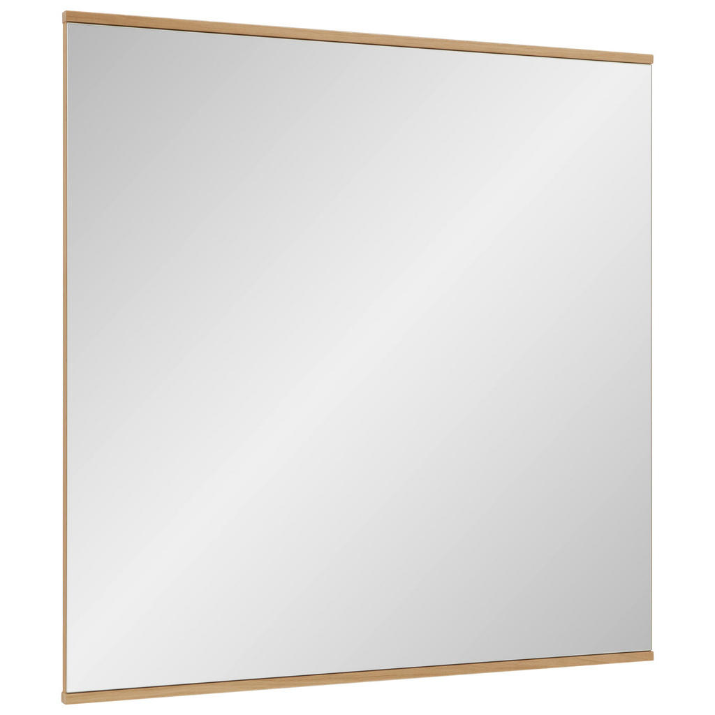 Thumbnail - Dieter Knoll Wandspiegel, Eiche Bianco, Holz, Glas, Eiche, massiv, quadratisch, 82x82x2.5 cm, Made in Germany, Spiegel, ...