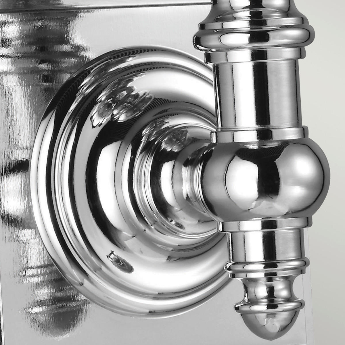 BADEZIMMER-WANDLEUCHTE - Chromfarben, Konventionell, Glas/Metall (12.7/36.2/12.1cm) - Elstead Lighting