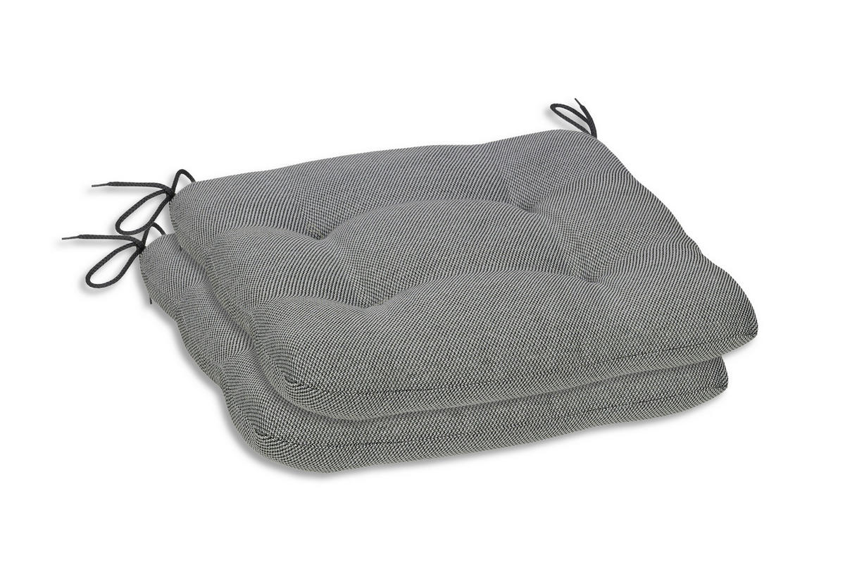 GARTENSITZKISSENSET Uni  - Grau, Basics, Textil (38/5/38cm)