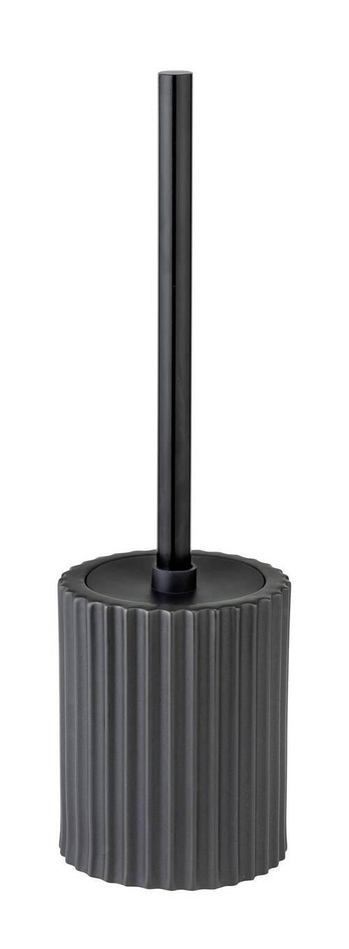 WC-BÜRSTENGARNITUR in Metall  Kunststoff   - Schwarz, Konventionell, Keramik/Kunststoff (10,5/37/10,5cm) - Schöner Wohnen