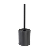 WC-BÜRSTENGARNITUR in Metall  Kunststoff   - Schwarz, Konventionell, Keramik/Kunststoff (10,5/37/10,5cm) - Schöner Wohnen