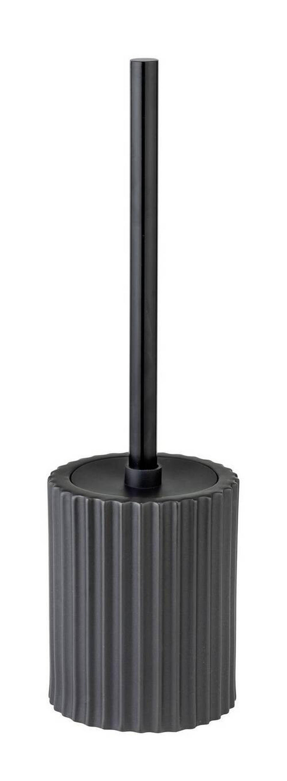 WC-BÜRSTENGARNITUR in Metall  Kunststoff   - Schwarz, Konventionell, Keramik/Kunststoff (10,5/37/10,5cm) - Schöner Wohnen