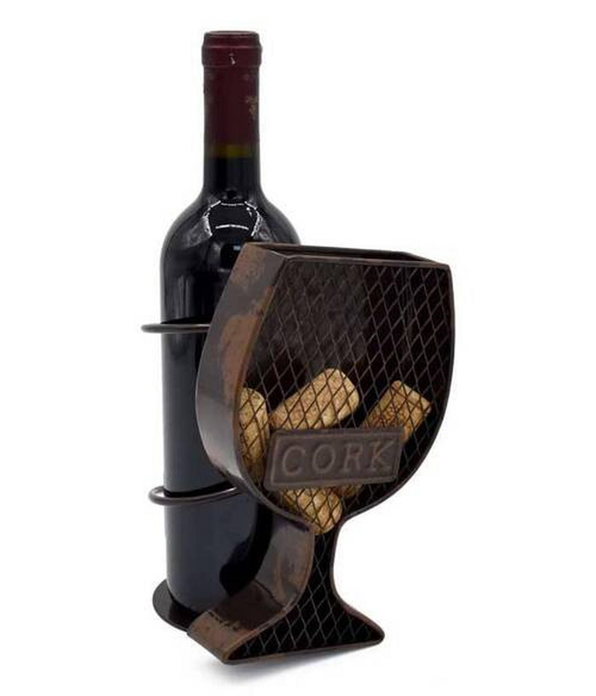 SCULPTURĂ - maro/negru, Basics, metal (14/14/21cm)