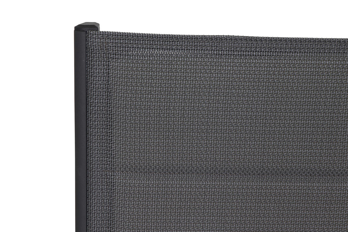 GARTENKLAPPSESSEL Teakholz Aluminium Anthrazit  - Anthrazit, KONVENTIONELL, Holz/Kunststoff (59/110/68cm) - Siena Garden