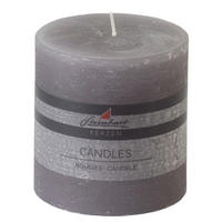 STUMPENKERZE  - Grau, Basics (9,8/10cm) - Steinhart