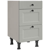 SCHUBKASTENUNTERSCHRANK 45/87/56 cm  in Grau  - Schwarz/Grau, MODERN, Holzwerkstoff/Metall (45/87/56cm) - Nobilia