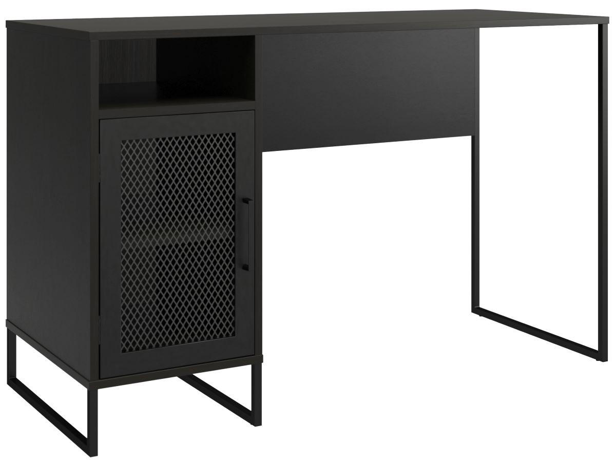 SCHREIBTISCH 121/76/50 cm  in Schwarz, Eichefarben  - Eichefarben/Schwarz, Design, Holzwerkstoff/Metall (121/76/50cm) - MID.YOU