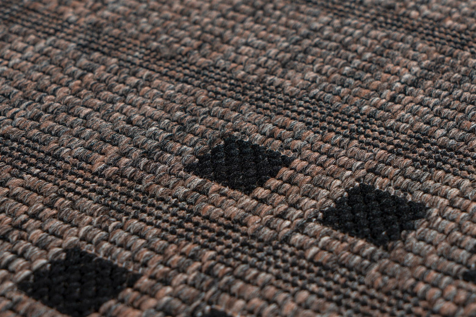 Thumbnail - Kayoom Läufer Indonesia - Malang Taupe, Braun, Textil, Karo, rechteckig, 80x230 cm, pflegeleicht, Teppiche & Böden, Tepp...