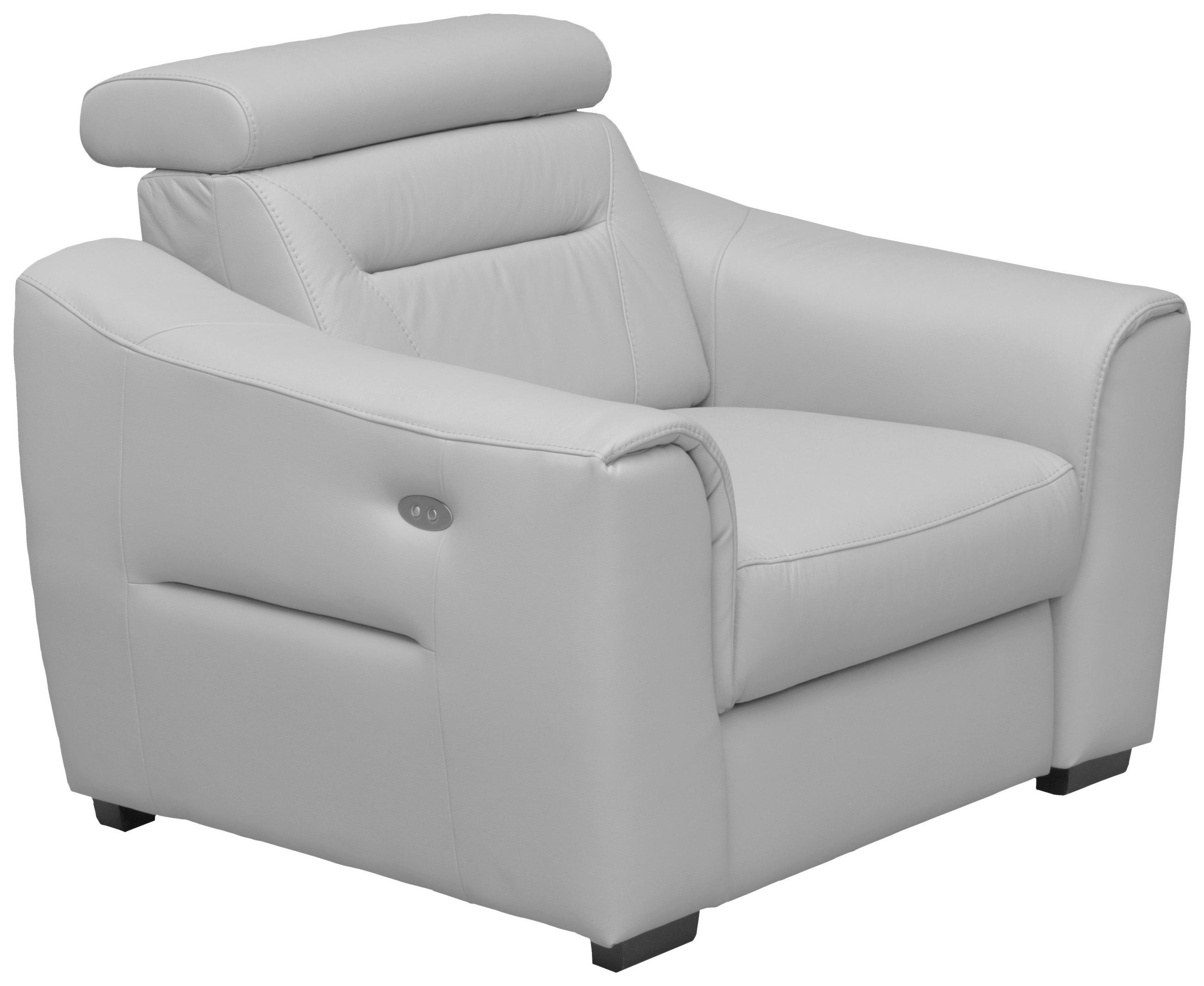 RELAXSESSEL in Textil, Leder Platinfarben  - Platinfarben/Wengefarben, Design, Leder/Holz (100/104/102cm) - Celina Home
