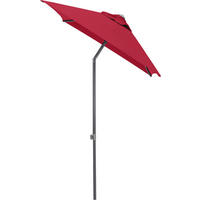 SONNENSCHIRM 210 cm Rot  - Anthrazit/Rot, Basics, Textil/Metall (150/210cm) - Kettler