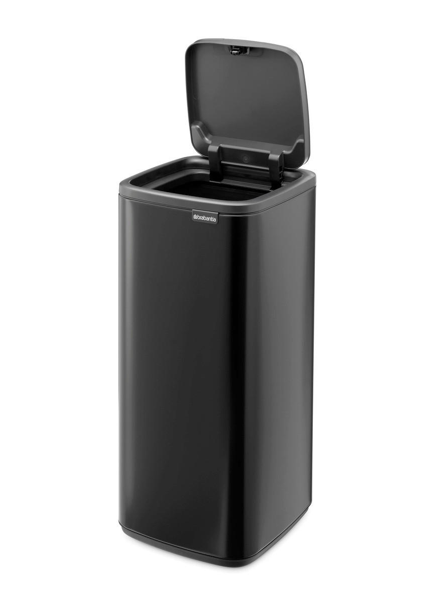 KANTA SA PAPUČICOM  30 l   - crna/antracit, Dizajnerski, metal/plastika (28/65/30,5cm) - Brabantia