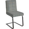 SCHWINGSTUHL  in Stahl Flachgewebe  - Blau/Schwarz, Design, Textil/Metall (60/92/60cm) - Dieter Knoll