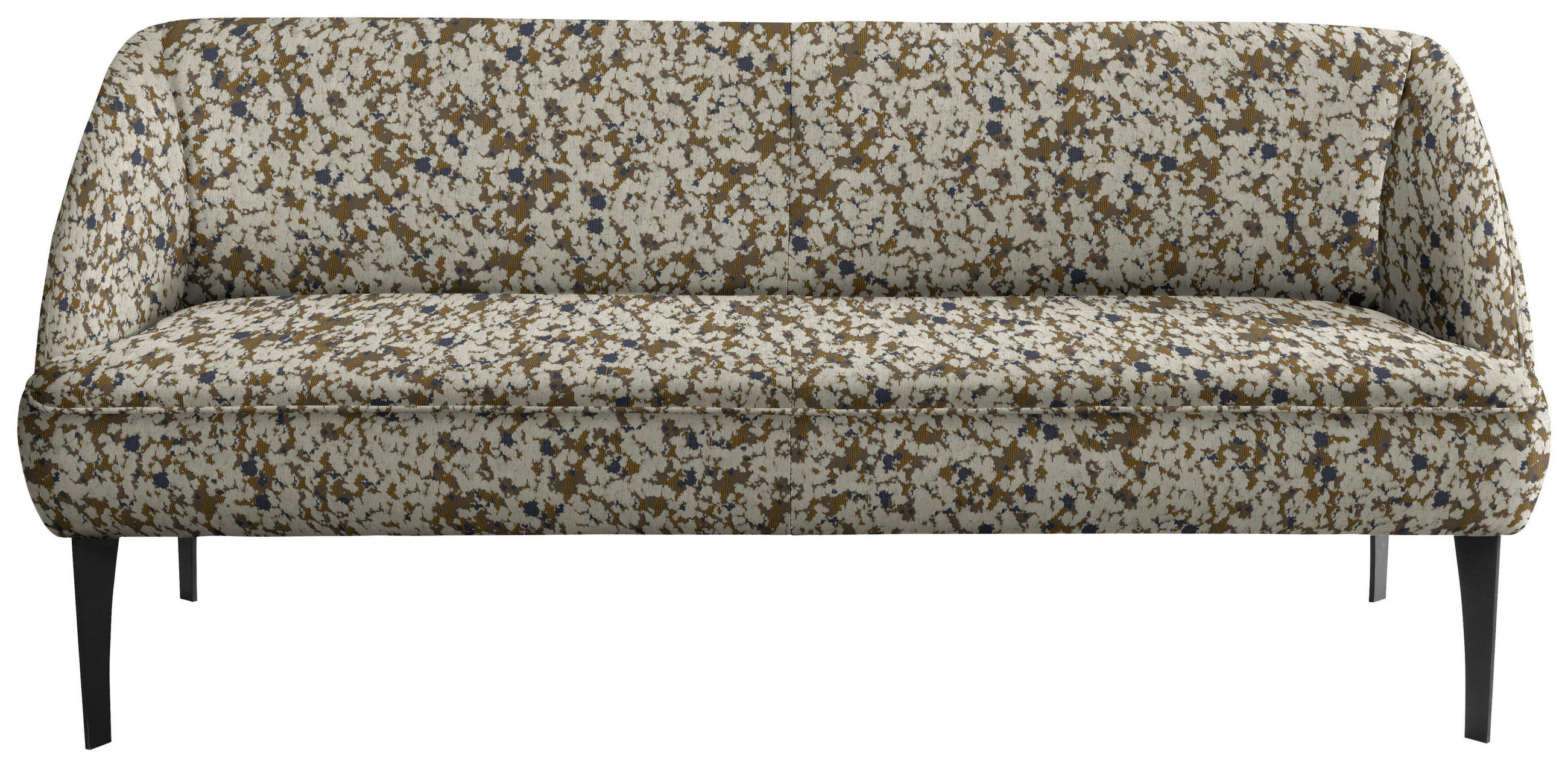 SITZBANK 237/85/72 cm Chenille Blau, Beige Metall  - Blau/Beige, KONVENTIONELL, Textil/Metall (237/85/72cm) - Moderano