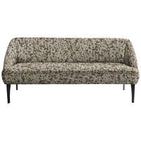 SITZBANK 197/85/72 cm Chenille Blau, Multicolor, Beige Metall  - Blau/Beige, KONVENTIONELL, Textil/Metall (197/85/72cm) - Moderano