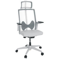 DREHSTUHL  in Grau  - Weiß/Grau, Basics, Kunststoff/Textil (66/123-139/66cm) - MID.YOU