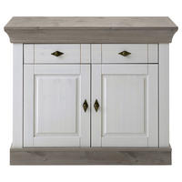 KOMMODE  in 108/85/45 cm  - Weiß/Grau, ROMANTIK / LANDHAUS, Holz/Metall (108/85/45cm) - Boxxx
