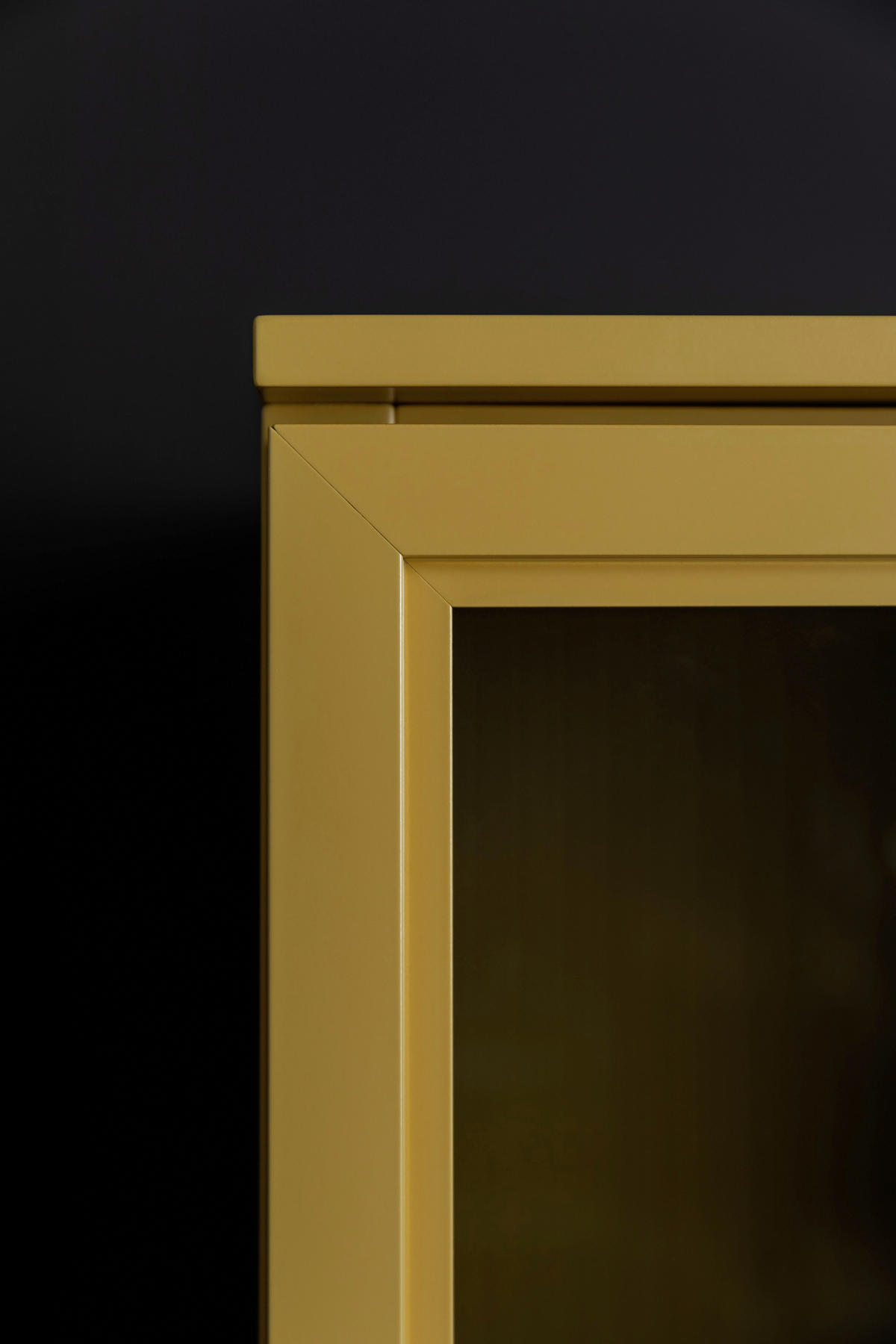 VITRINE in Currygelb  - Currygelb, Design, Glas/Holzwerkstoff (60/201/45cm) - Schöner Wohnen