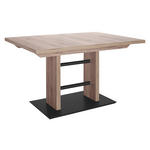 ESSTISCH in Metall, Holzwerkstoff 130-178/90/75 cm  - Schwarz/Eiche Artisan, MODERN, Holzwerkstoff/Metall (130-178/90/75cm) - Dieter Knoll