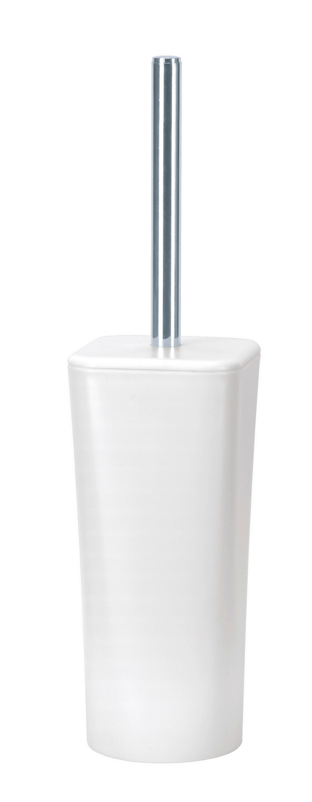 GARNITURA TOALETNE ČETKE  bijela  plastika  PLENTY  - bijela/srebrne boje, Konvencionalno, metal/plastika (9,3/37,5cm) - Kleine Wolke